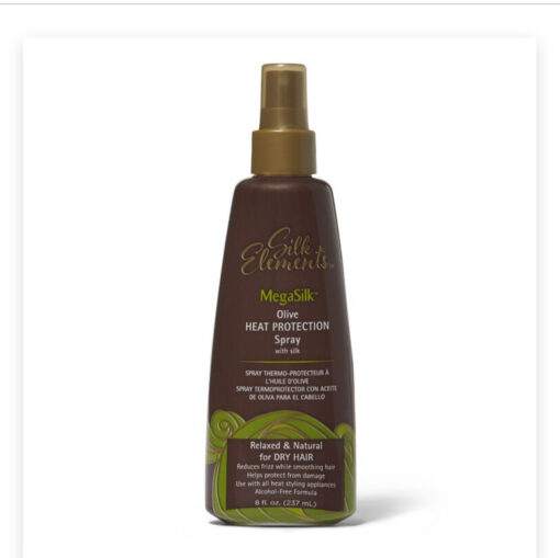 Silk Elements MegaSilk Olive Heat Protection Spray with silk 8fl oz