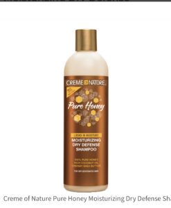 Creme Of Nature Pure Honey Moisturizing Dry Defense Shampoo 12oz