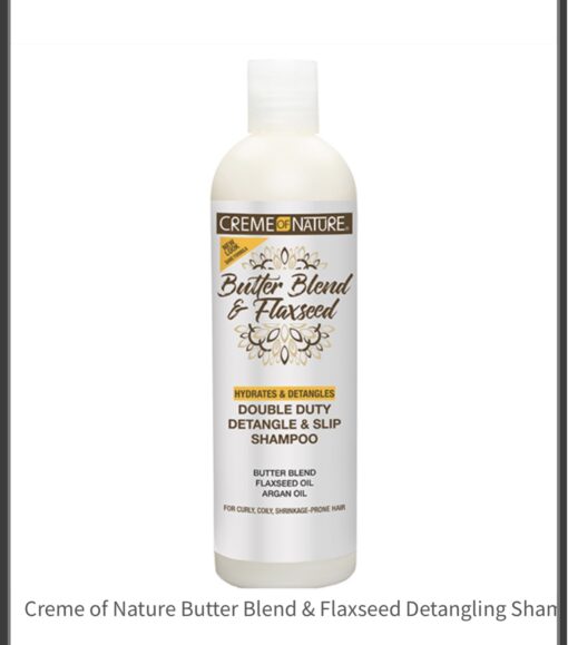 Creme Of Nature Butter Blend & Flaxseed Detangling Shampoo, 12oz