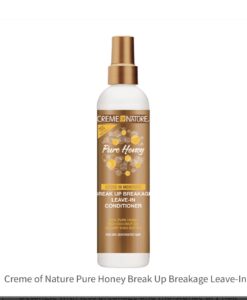 Creme of Nature Pure Honey Break up Breakage  leave in conditioner 8 oz