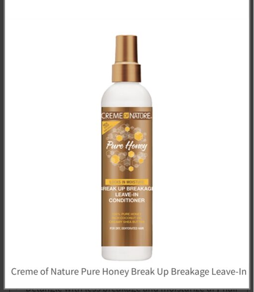 Creme of Nature Pure Honey Break up Breakage  leave in conditioner 8 oz