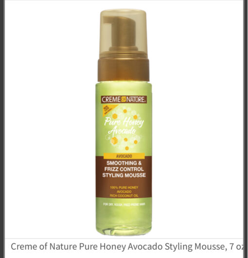 Creme Of Nature Pure Honey Avocado Styling Mousse 7 oz